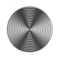 Stainless Steel Fidget Spinner Pendant Necklace with Spiral Ripple Design 5