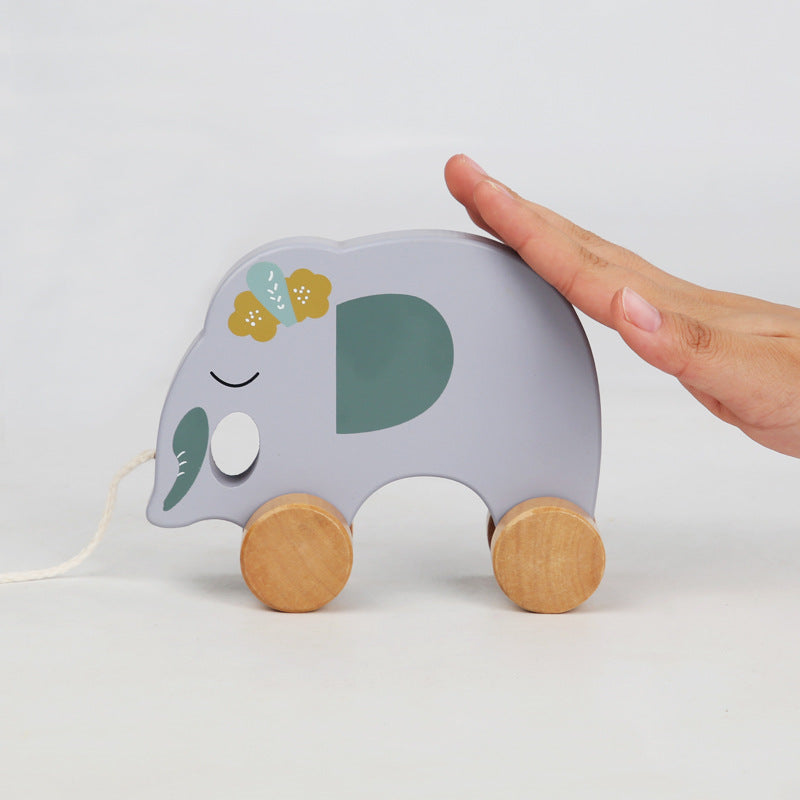 Wooden Animal Tractor Montessori Toys for Toddlers 4