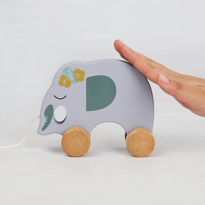 Wooden Animal Tractor Montessori Toys for Toddlers 4