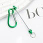 Beadable Carabiner Keychain Metal DIY Craft Supplies 5.4g 15