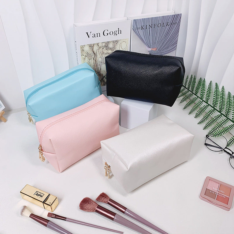 PU Leather Makeup Bag Cosmetic Travel Portable Toiletry Storage Bag