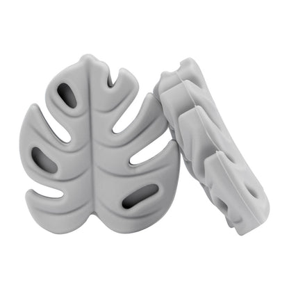 20pcs Silicone Focal Beads Leaf Shape Cutout Design 6