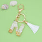 Tassel Letter Keychain A to Z Resin Initial Charm 43