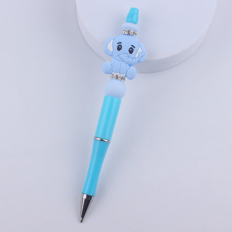 Animal Silicone Beaded Pens Handmade Novelty Ballpoint Pen Gift 7