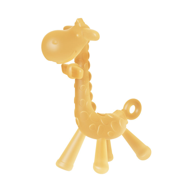 Silicone Giraffe Shape Baby Teething Toy for Infant 6