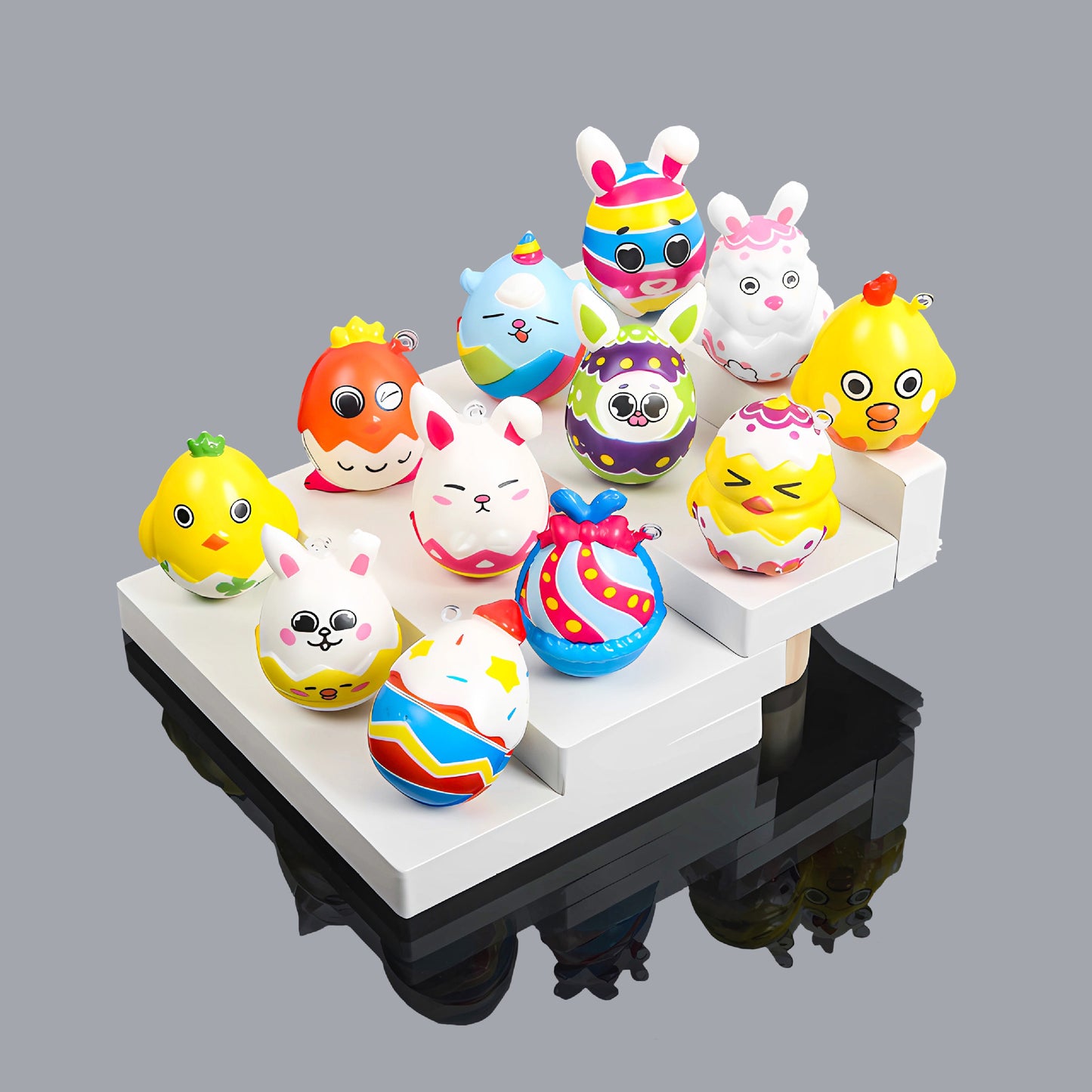 PU Foam Easter Egg Shape Squeeze Squishy Toy Random Style 5