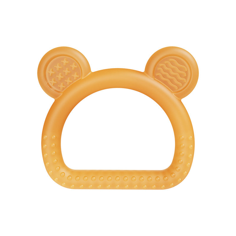 Bear Head Silicone Teething Toy Handheld for Baby 80x72x14mm 13