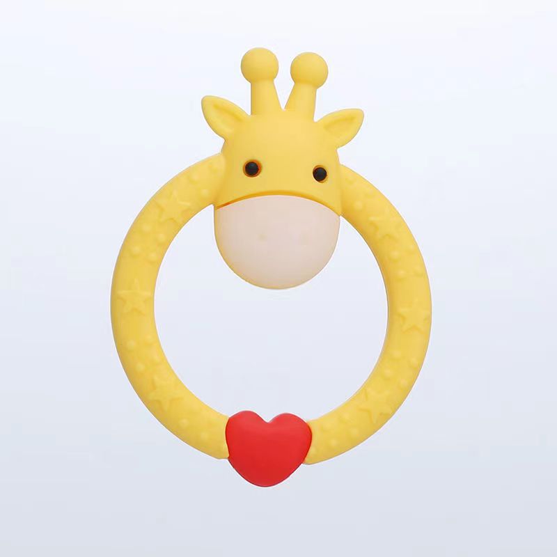 Cartoon Round Deer Silicone Teething Toy for Baby 8