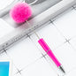 Plush Pom-pom Beadable Ballpoint Pens 15.5 x 0.8cm DIY Craft Supplies 9
