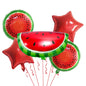 Summer Fruit Foil Balloons Birthday Party Decoration Set 5pcs 6