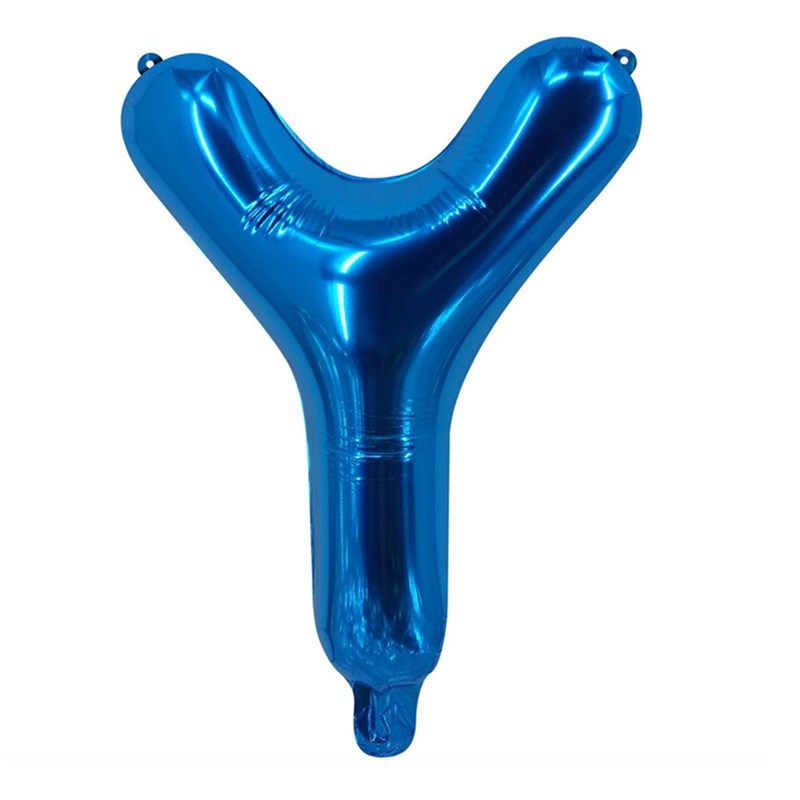 Blue Letter Foil Balloons Party Decoration 16 Inch 50pcs 27