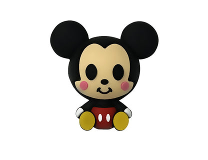Silicone 3D Focal Beads Round Ear Mouse Character Sitting Pose