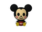 Silicone 3D Focal Beads Round Ear Mouse Character Sitting Pose