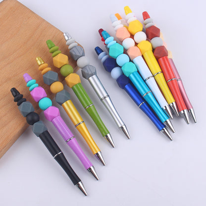 Colored Silicone Beaded Pens Handmade Office School Supplies Set