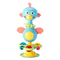 Bird Shaped Suction Cup Spinner Toy with Handbell for Babies