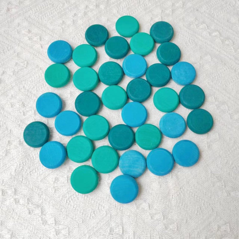 Small Beech Wood Building Blocks Educational Toy 36pcs 25