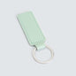 Creative PU Leather Keychain Rectangular Tag with Metal Ring 15