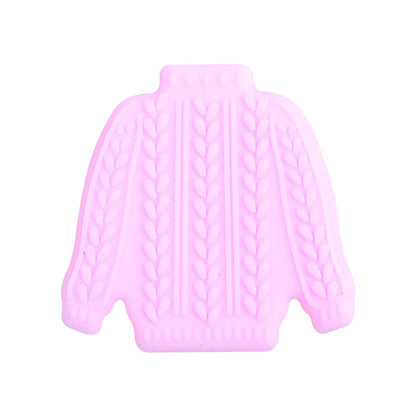 20Pcs Silicone Focal Beads Sweater Knitted Texture Design 8