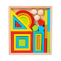 Wooden Montessori Toys Geometric Shape Building Blocks Set 7