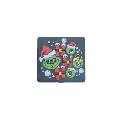 20Pcs Silicone Focal Beads Christmas Green Furry Character Scowling Face Set 5