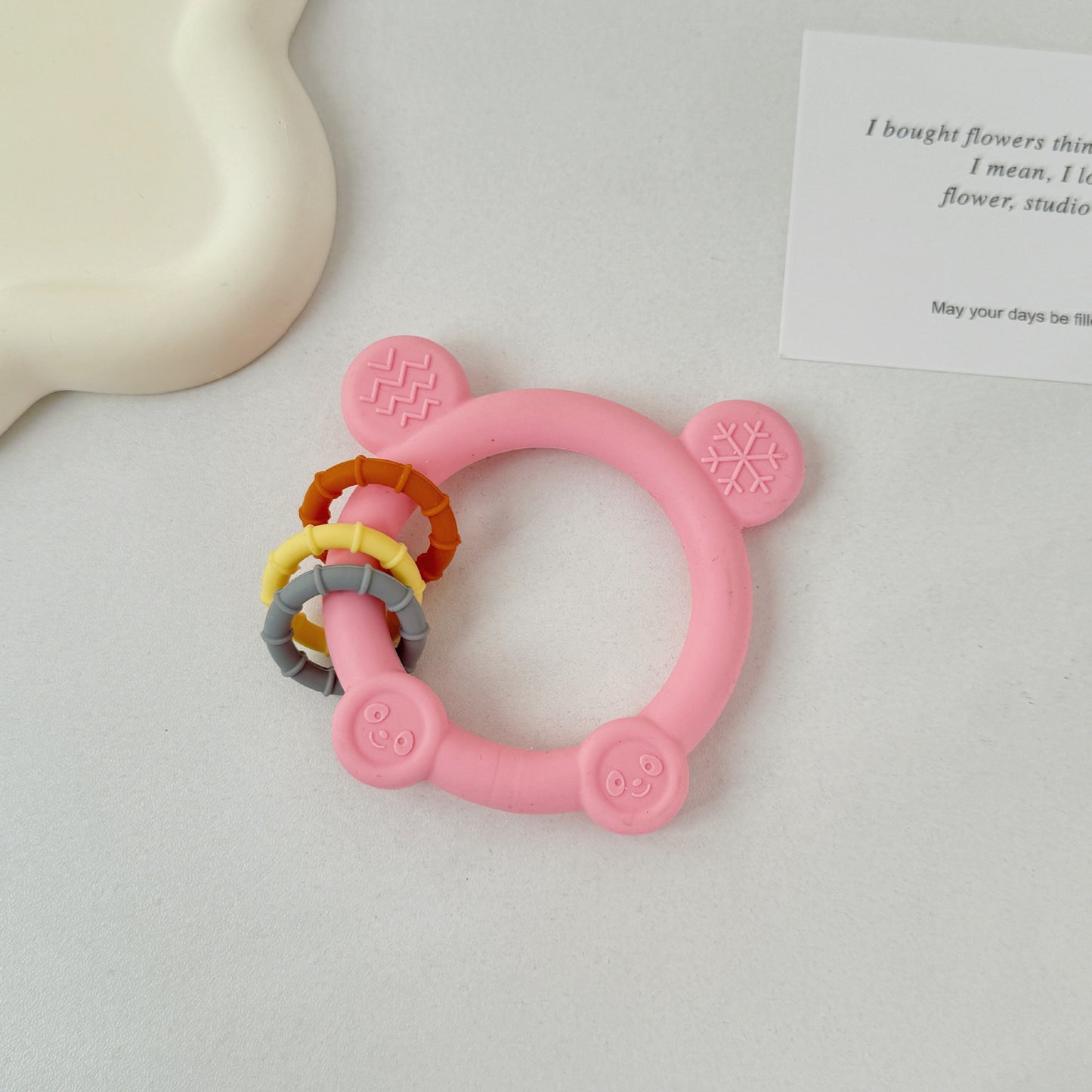 Silicone Animal Shape Teething Toy Hand Grip for Toddlers 8