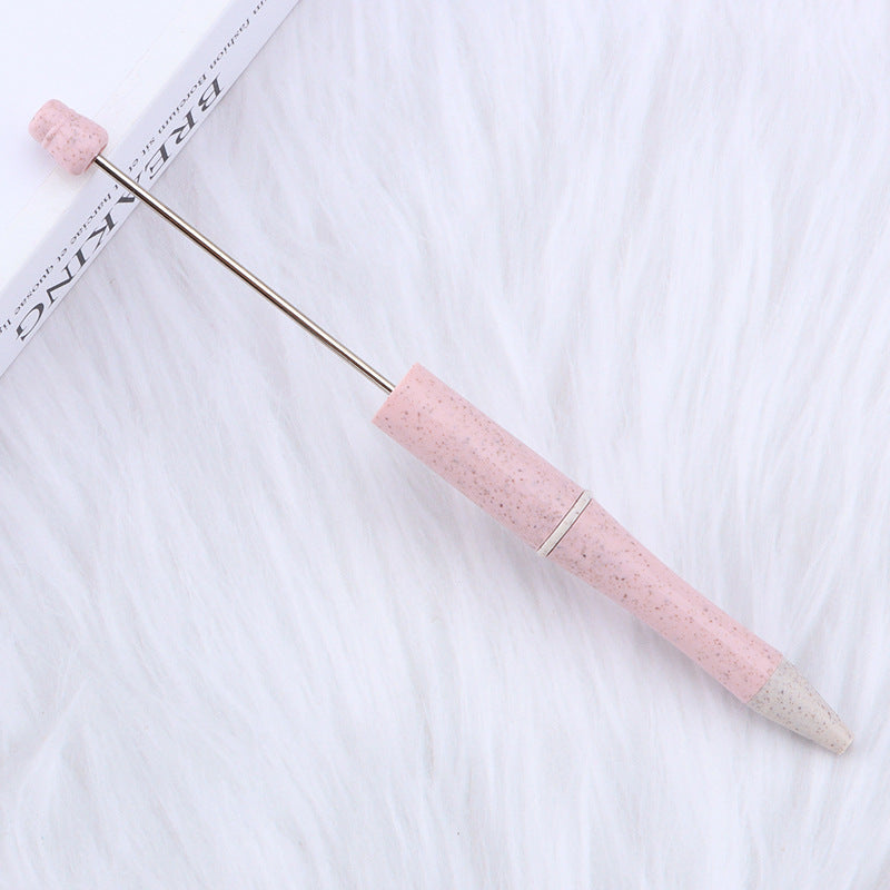 Environmentally Friendly ABS Wheat Straw Beadable Ballpoint Pens DIY Craft Supplies 10