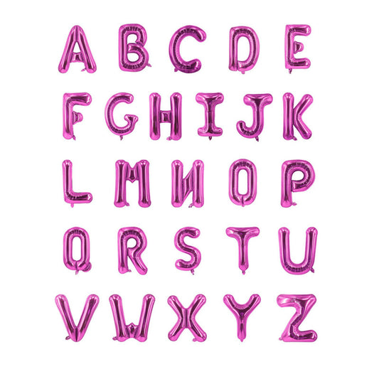 Purple Letter Foil Balloons 16 Inch Thin Version 50pcs