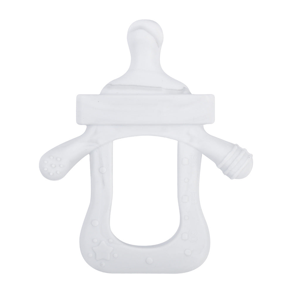 Silicone Baby Teething Toy Bottle Shape for Infant 6