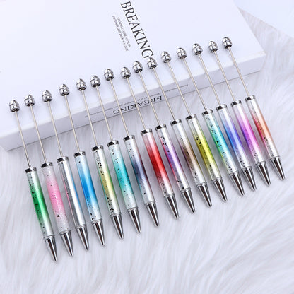 UV Plating Starry Sky Sequins Gradient Beadable Ballpoint Pens DIY Craft Supplies 4