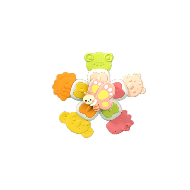 Cartoon Suction Cup Spinner Bath Toys Set of 4 for Babies 3