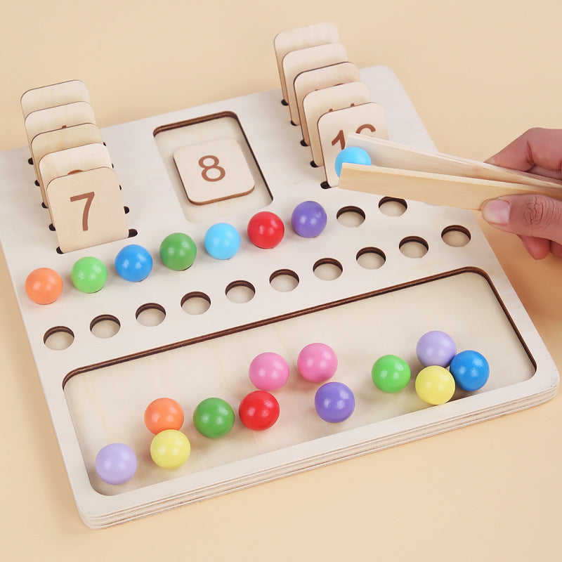 Wooden Montessori Toys Math Learning Board Educational Toy 2