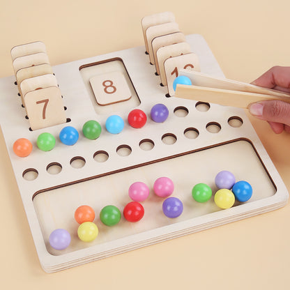 Wooden Montessori Toys Math Learning Board Educational Toy 2
