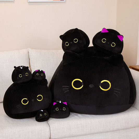 Black Cat Plush Pillow Stuffed Animal Soft Doll 10-70cm