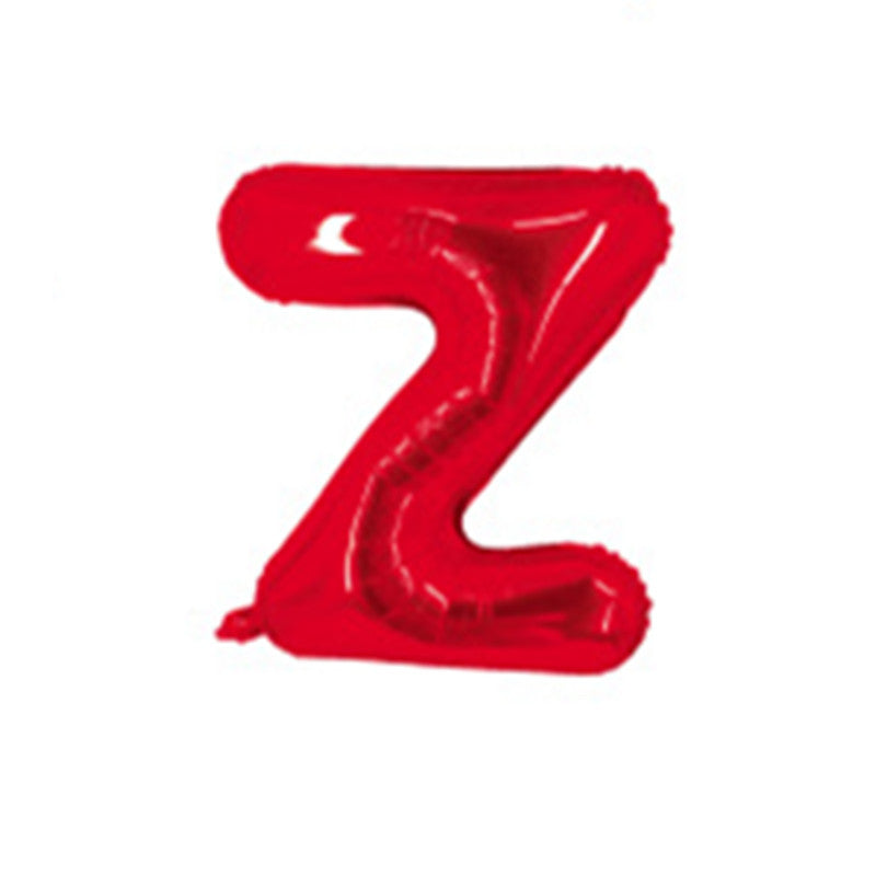 Red Letter Foil Balloons 16 Inch Aluminum Decoration 50pcs 28