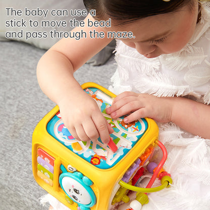 Plastic Six-Sided Drum Kids Musical Instrument Early Education Toy 3