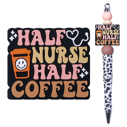 Silicone Focal Beads Coffee Stethoscope Gnome Holding Coffee Cup 5