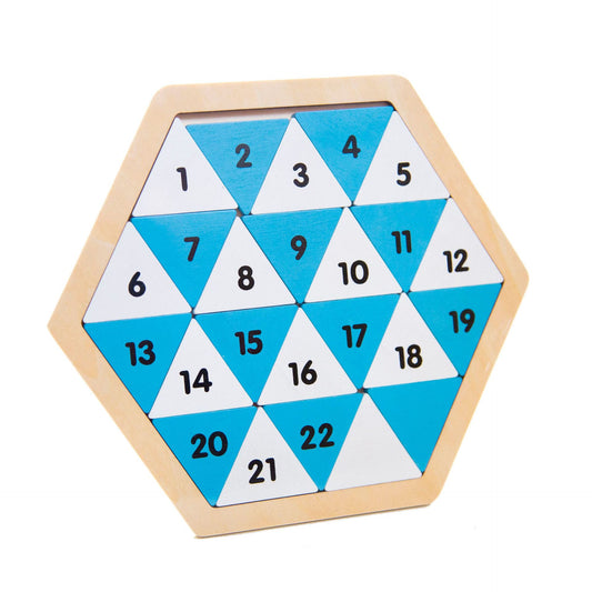 Wooden Triangle Puzzle Montessori Toys Educational Toy for Kids