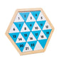 Wooden Triangle Puzzle Montessori Toys Educational Toy for Kids
