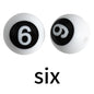50pcs 15mm Silicone Number Beads Printed Design 12