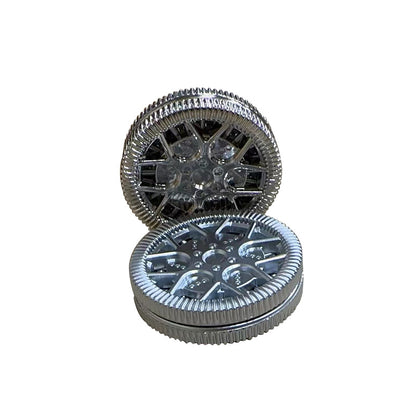 Zinc Alloy EDC Haptic Coin Metal Fidget Slider Toy 40mm Diameter 3