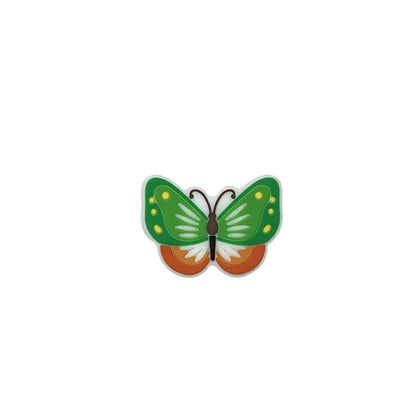 20Pcs Silicone Focal Beads Cartoon Animal Butterfly Flat Design 7
