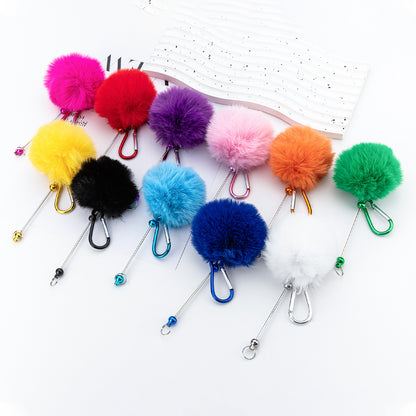 Beadable Ball Top Climbing Buckle Metal Plastic DIY Craft Supplies