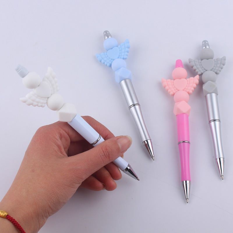 Angel Silicone Beaded Pens Handmade Gift Office School Supplies
