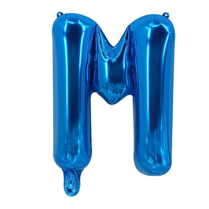 Blue Letter Foil Balloons Party Decoration 16 Inch 50pcs 15