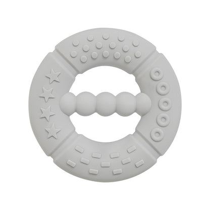 Silicone Baby Teething Ring Hand Grasping Teether Toy 6