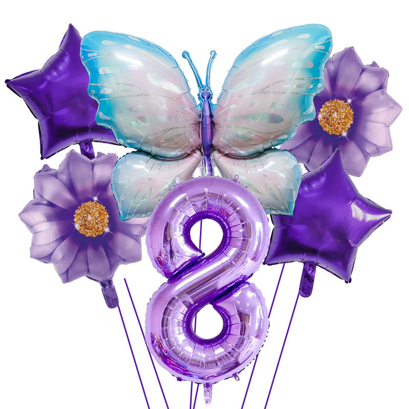 Butterfly Foil Balloon Set Birthday Party Decoration 40 Inch 37