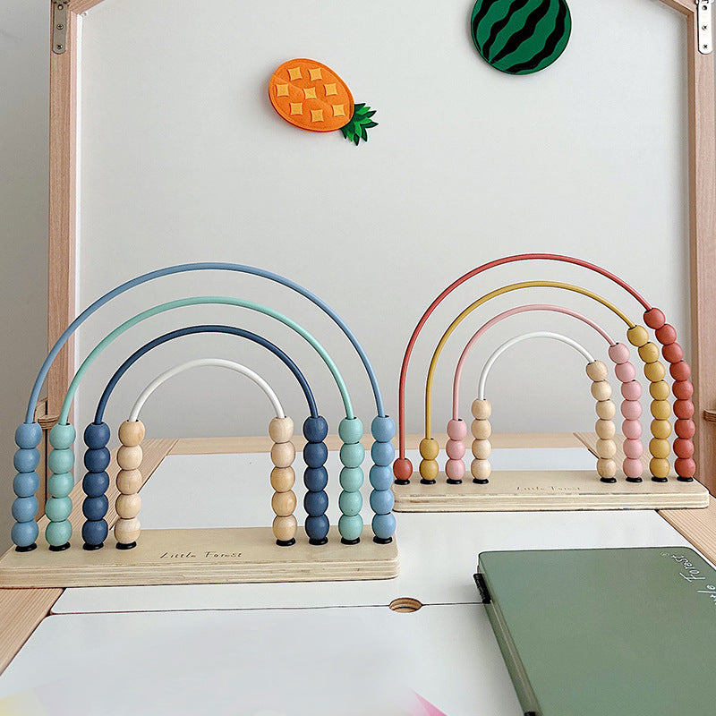 Wooden Bead Maze Mathematical Calculation Frame Educational Toy