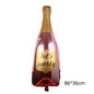 Wine Glass and Bottle Foil Balloons Party Decoration Set 5pcs 19