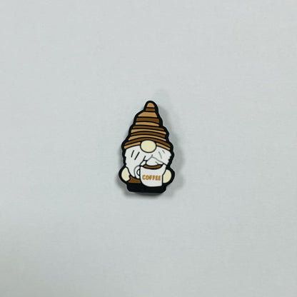 20Pcs Silicone Focal Beads Cartoon Dwarf Front Facing 20