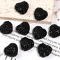 20pcs 20mm Rhinestone Heart Acrylic Beads for Jewelry Making 18